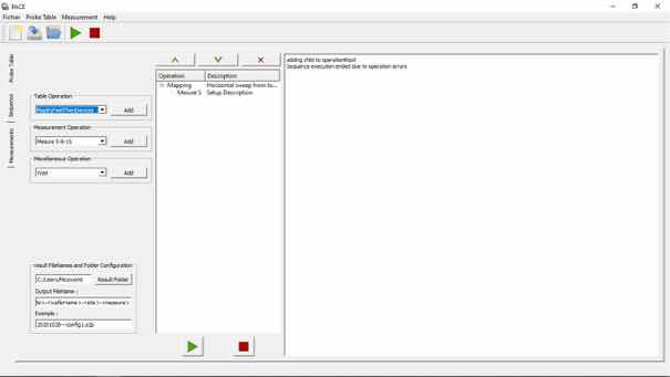 PACE : Measurement and control software